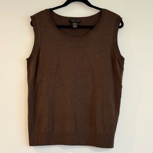 August Silk Green/Brown Sweater Vest